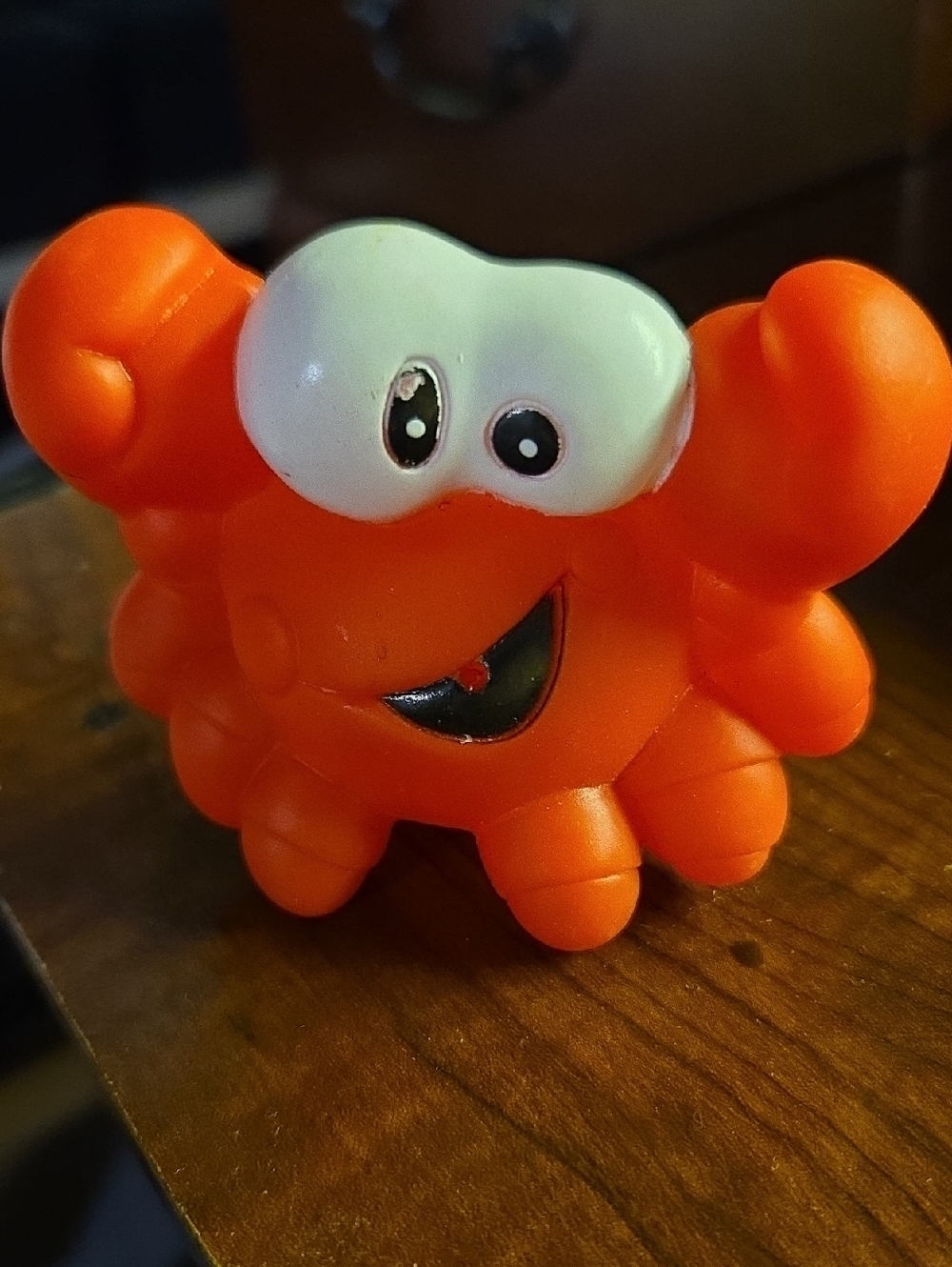 Soft Orange Crab Plush Toy - Cute Squeaky Sea Friend